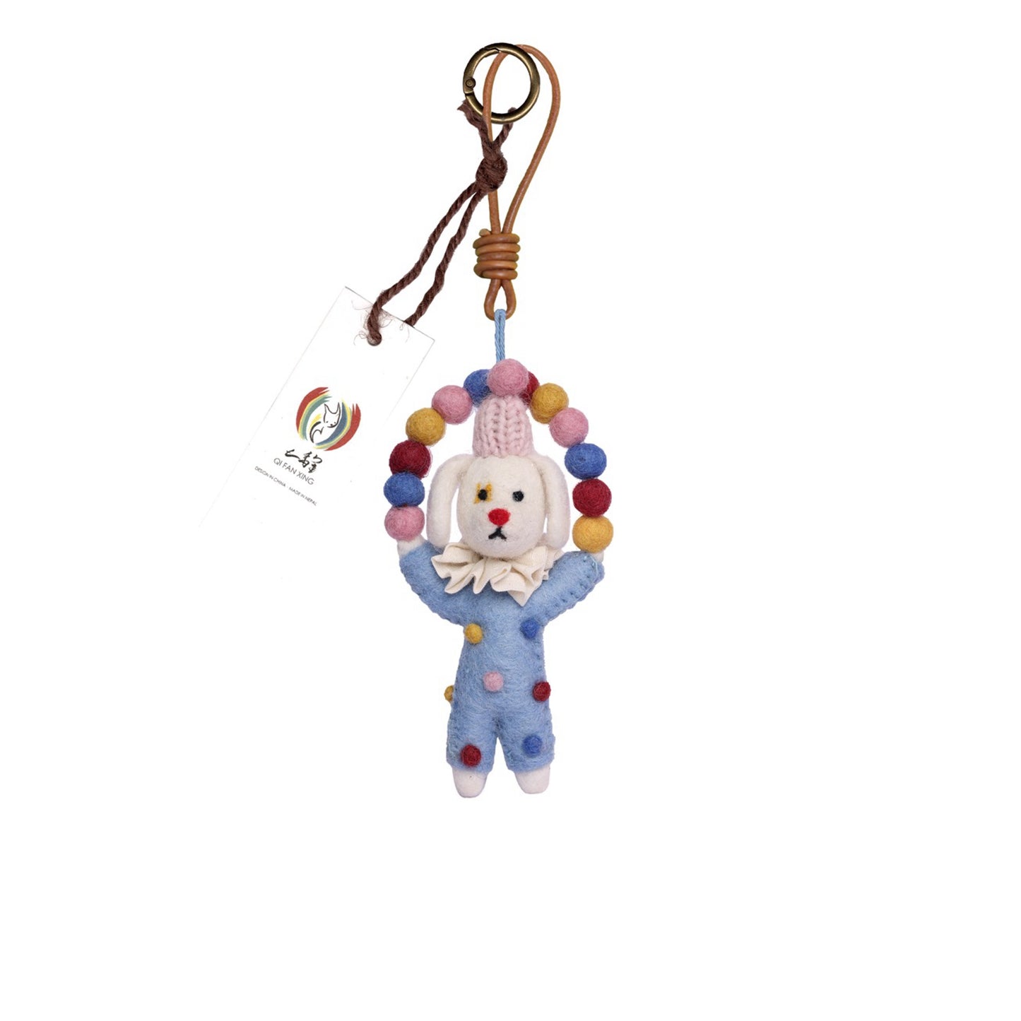 Baixi the Acrobat Dream Dog – Felt Character | Decoration, Keepsake & Gift