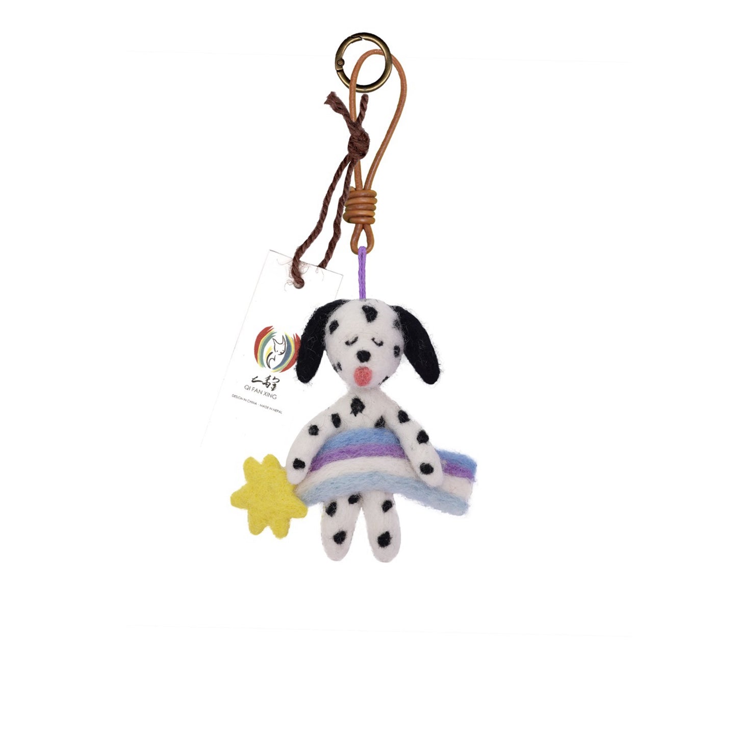 Rainbow the Dream Bridge Dalmatian – Felt Character | Decoration, Keepsake & Gift