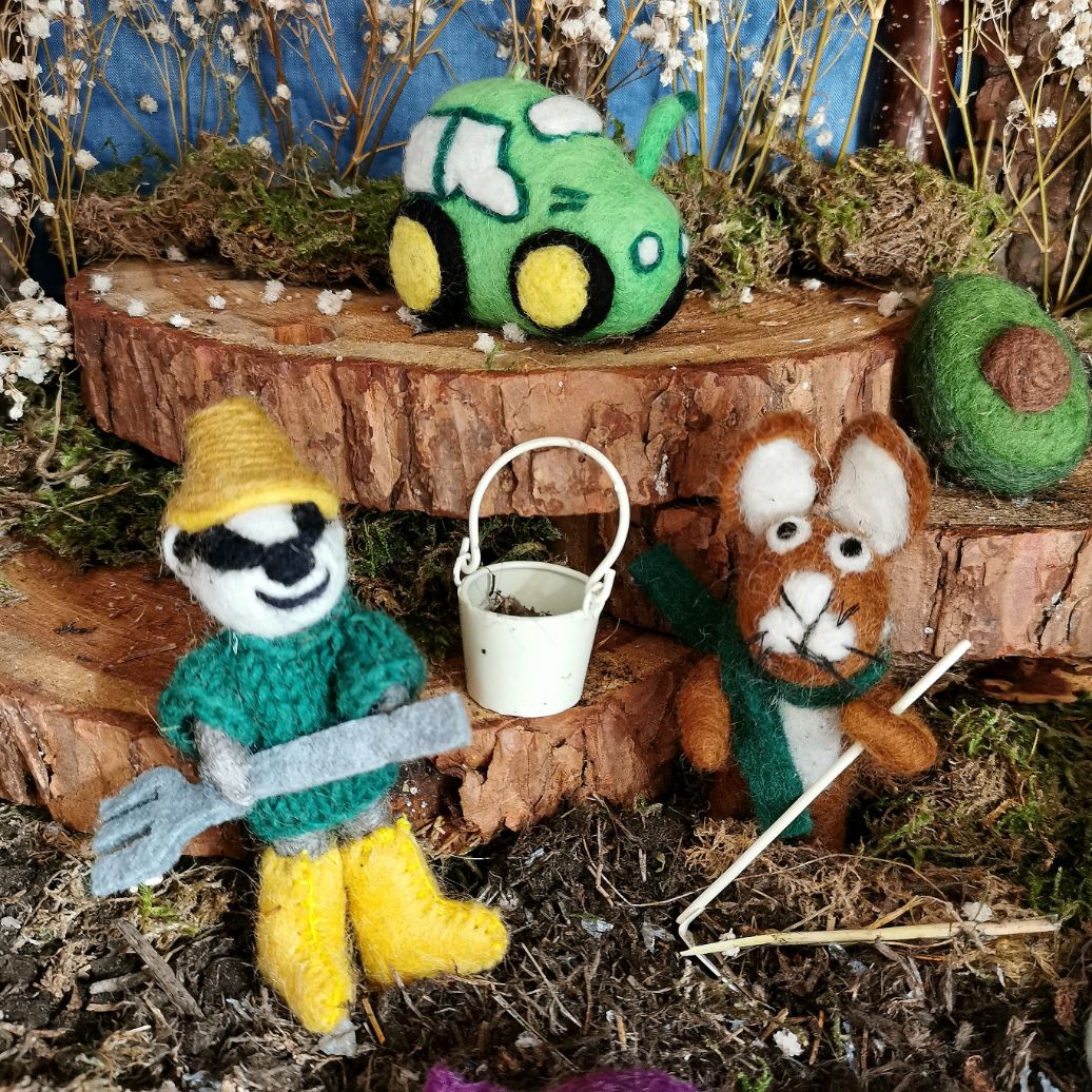Boris the Gardening Badger