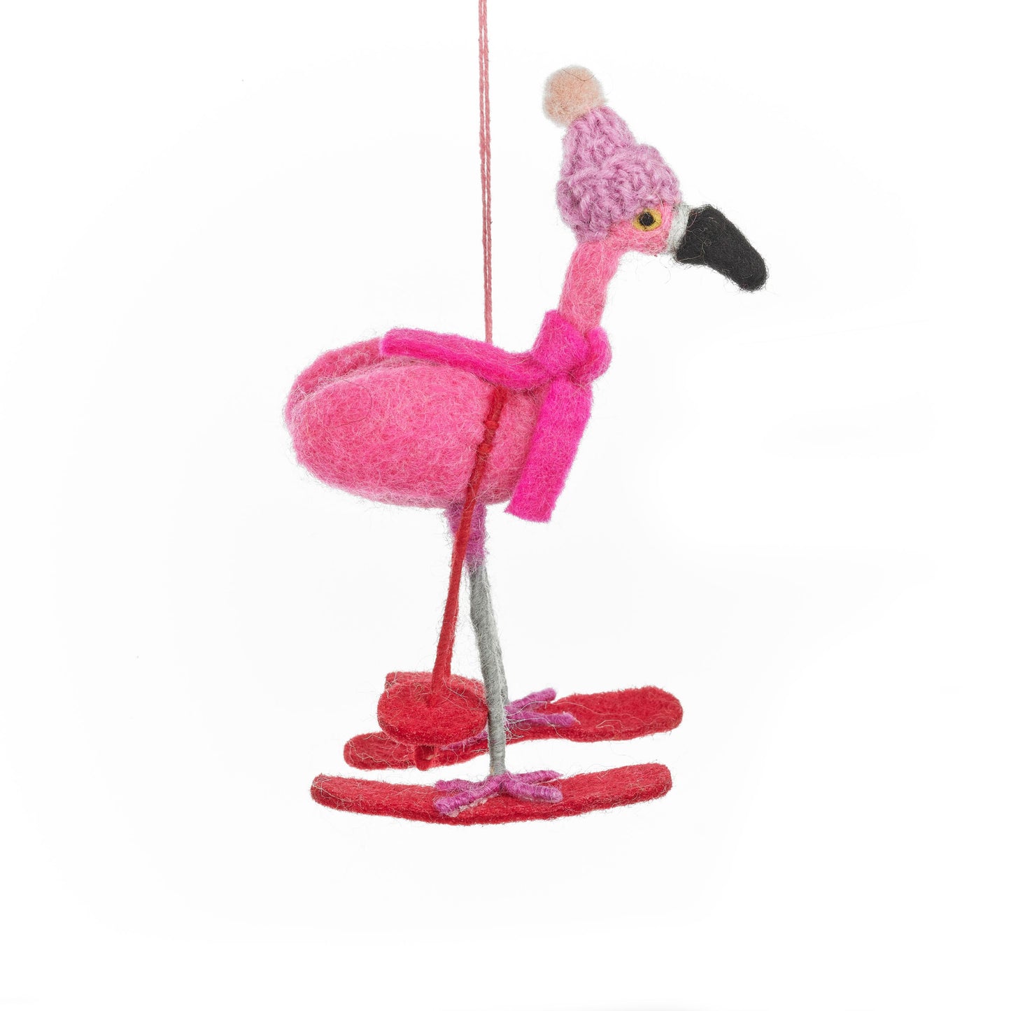 Skiing Flamingo