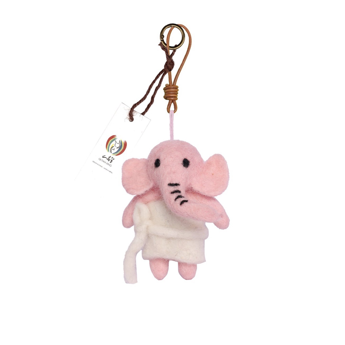 Mrs Elephant the Lady of the Hot Spring Manor – Felt Character | Decoration, Keepsake & Gift