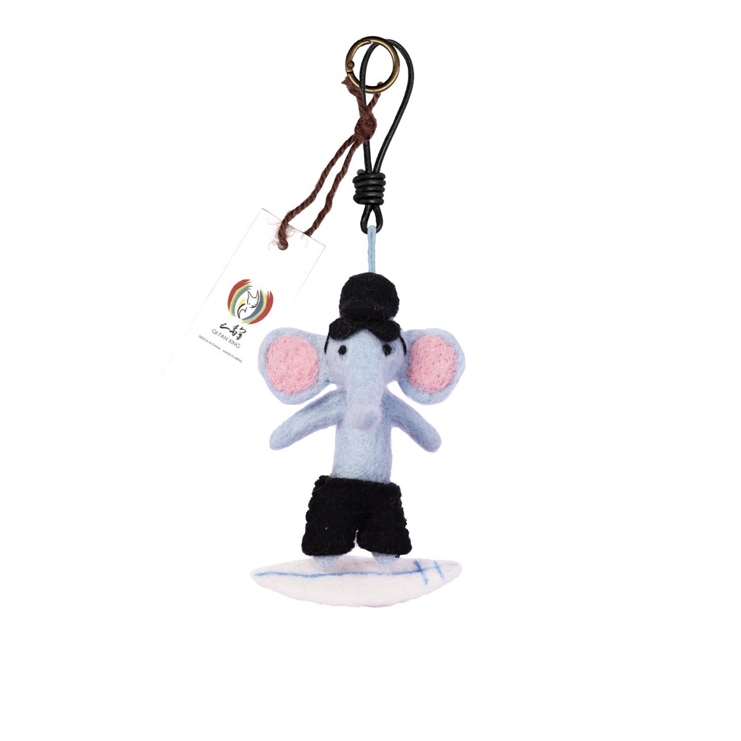 Dake the Surf Coach Elephant – Felt Character | Decoration, Keepsake & Gift