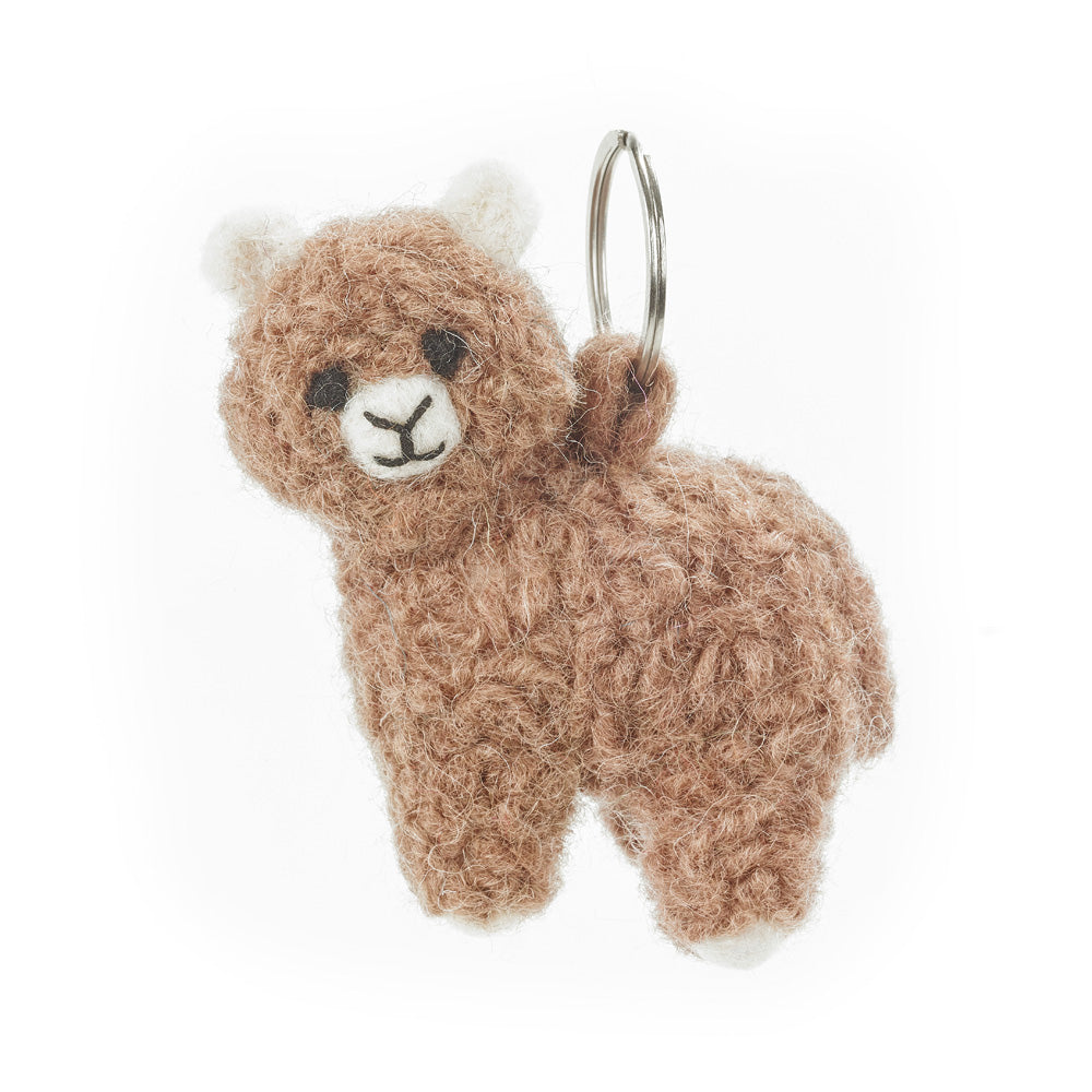 Alpaca Keyring - Key Ring - Felt So Good
