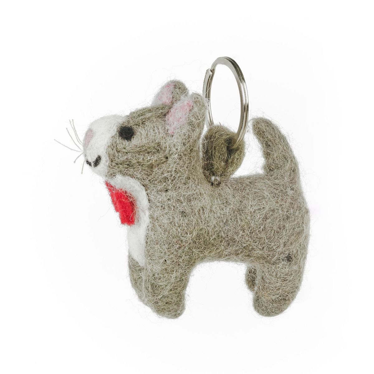 Cat Keyring – Felt Character | Decoration & Gift, Bag & Key Accessory