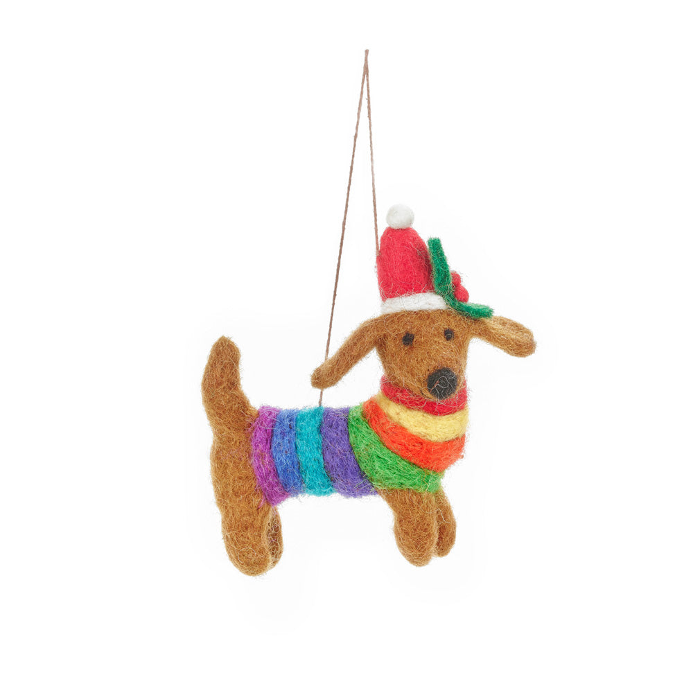 Festive Rainbow Dog