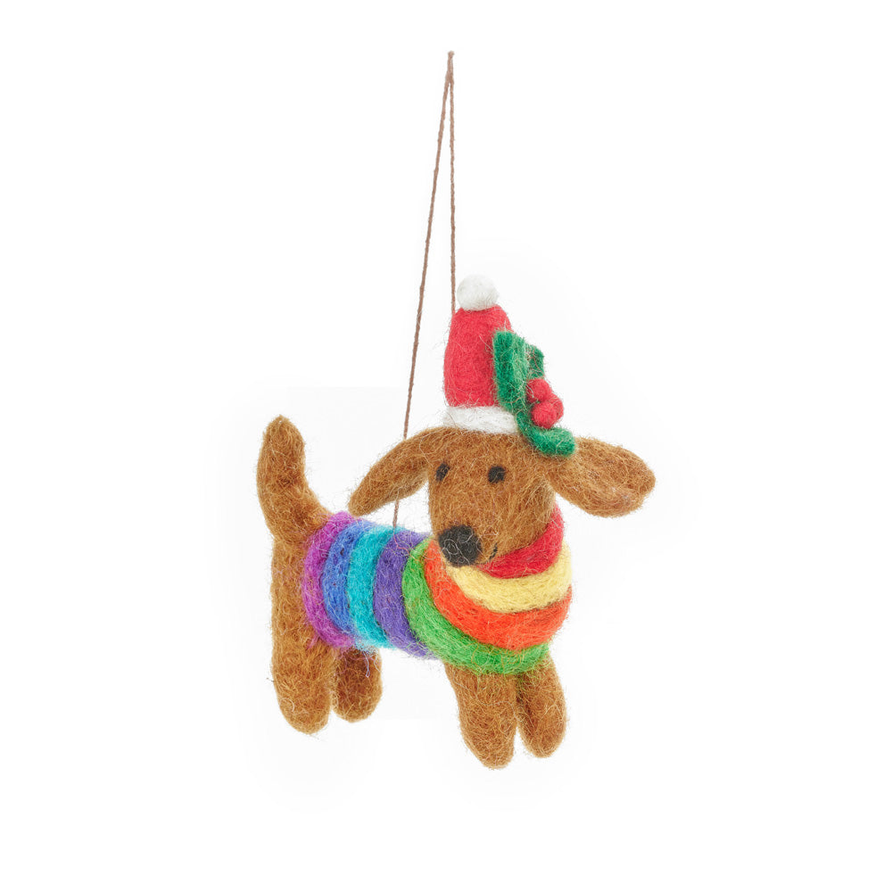 Festive Rainbow Dog