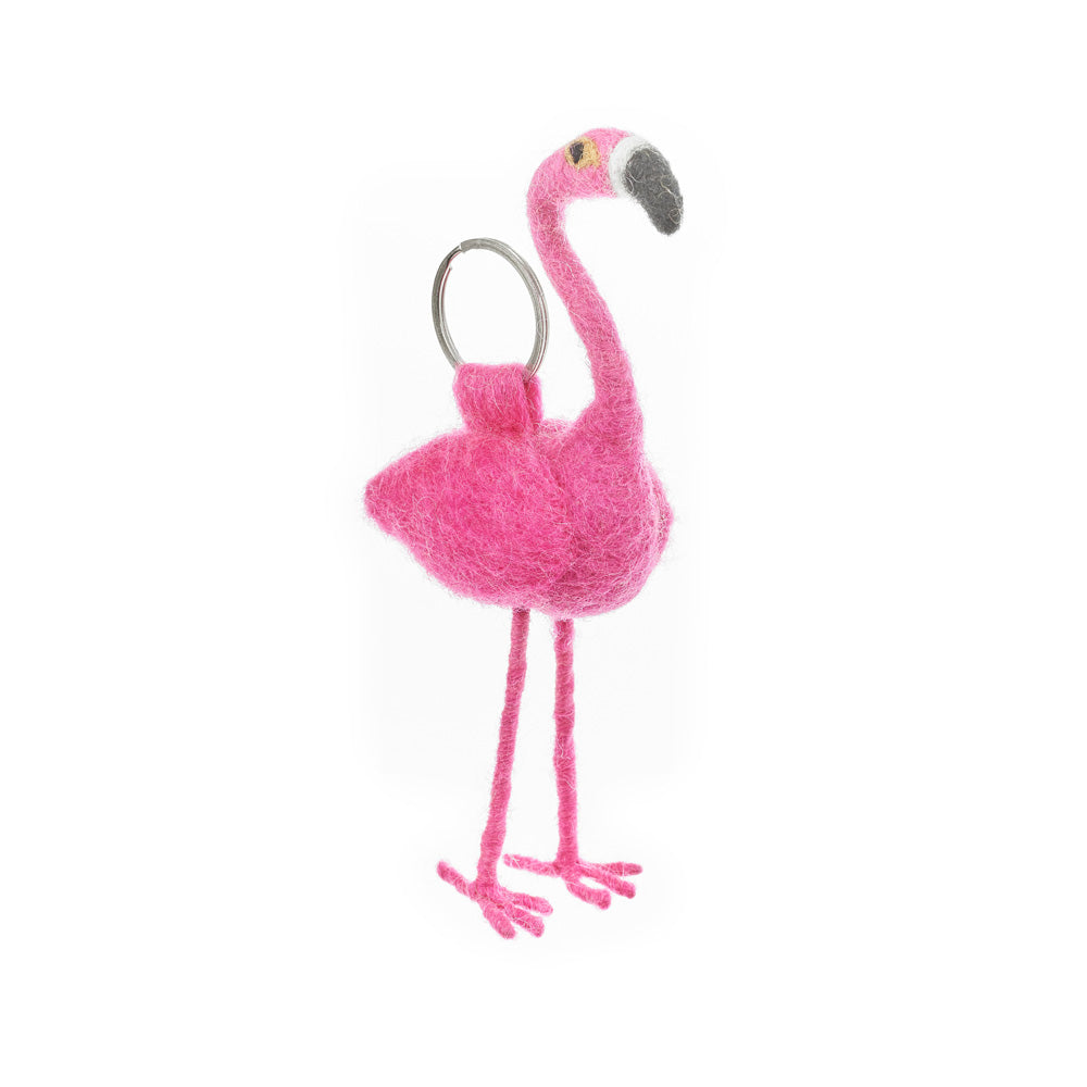 Flamingo Keyring
