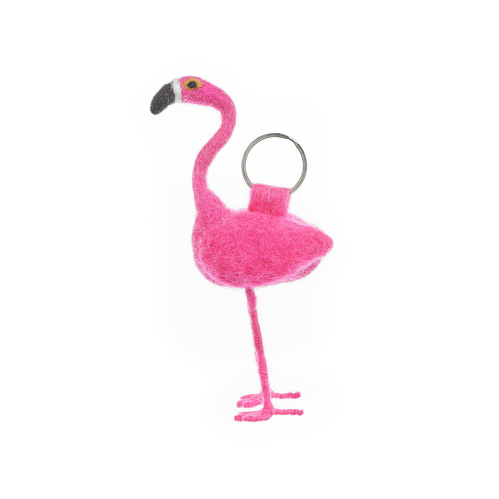 Flamingo Keyring