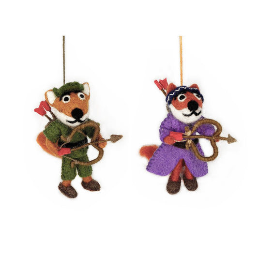 Fox Robin Hood &  Fox Maid Marion