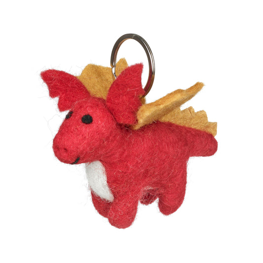 Red Dragon Keyring