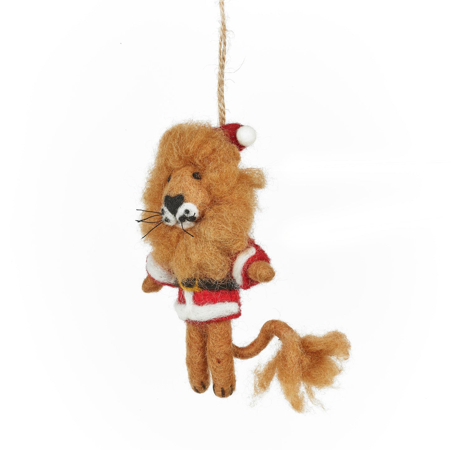 Sutton the Santa Lion – Felt Character | Decoration & Gift