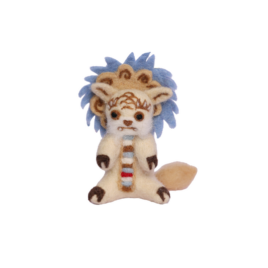 Handmade felt QILIN benevolent beast of blessings made from wool