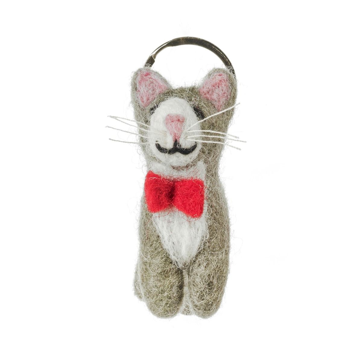 Cat Keyring – Felt Character | Decoration & Gift, Bag & Key Accessory