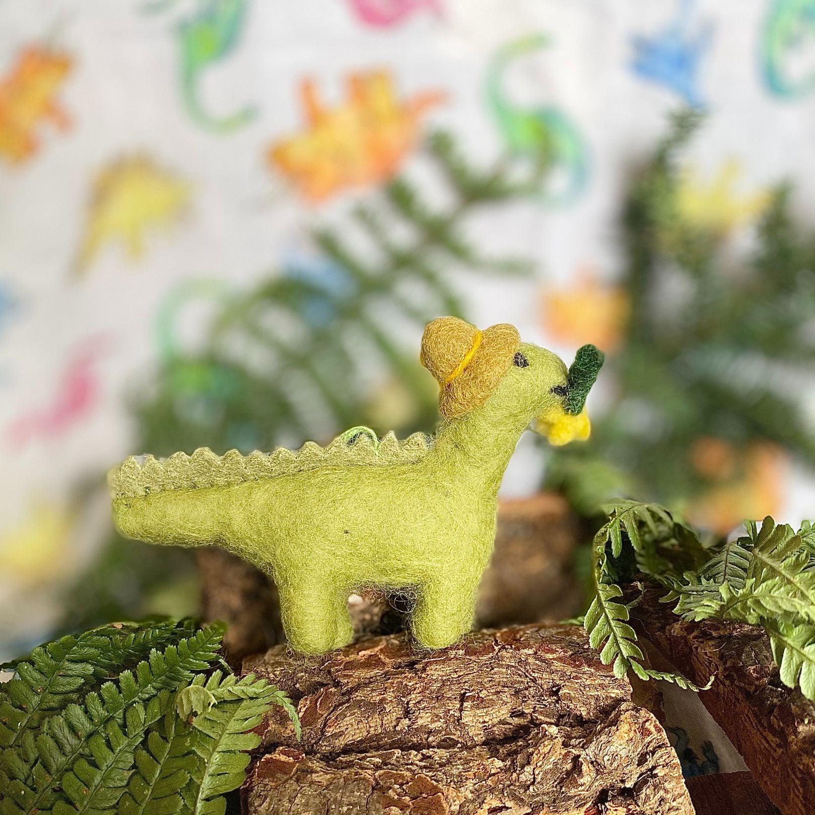 Handmade Needle Felt Daphne Dinosaur Handmade Needle Felt Daphne Dinosaur