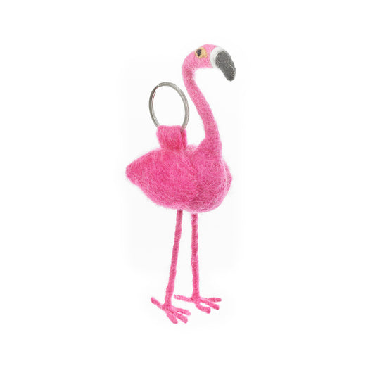 Flamingo Keyring