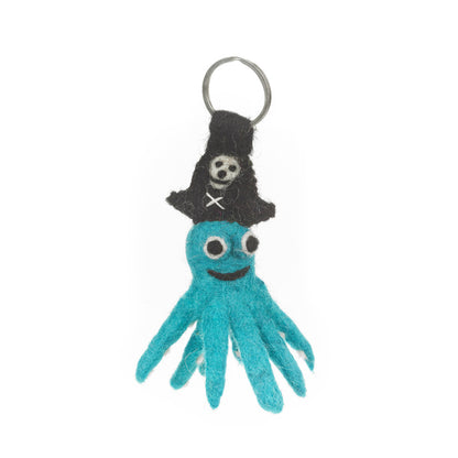 Pirate Octopus Keyring