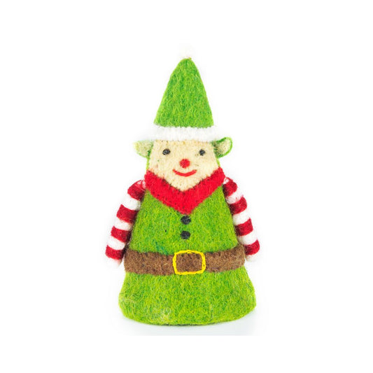 Felt so good’s Traditional Elf Christmas Tree Topper adds classic festive charm to your Christmas Tree. A handmade felt decoration to treasure.