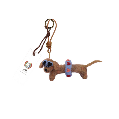 Langcai the Playful Dachshund Dog – Felt Character | Decoration, Keepsake & Gift